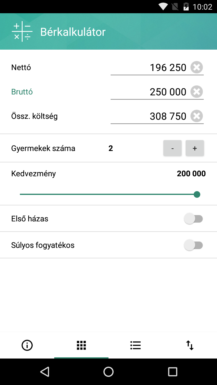 Bérkalkulátor